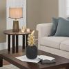 Natudeco Resin Pineapple Decoration Pineapple Sculpture Nordic Style Desk Decorative Statue Resin Fruit Decor with Bottom Foot Pad for Living Room Bedroom Office(Black) view 3