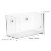 Cabilock 2pcs Clear Adhesive Wall-mounted Storage Box for Bathroom Versatile Organizer for Shower Kitchen No Drilling Required Easy to Clean Capacity Lengths view 4