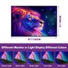 2'7" x 3'11" Galaxy Lion Rug 3D Fierce Lions Area Rugs for Kids Bedroom Living Room Playroom Gameroom Boys Glitter Carpet Throw Rugs Floor Mat 47 in X 31 in view 2