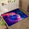 2'7" x 3'11" Galaxy Lion Rug 3D Fierce Lions Area Rugs for Kids Bedroom Living Room Playroom Gameroom Boys Glitter Carpet Throw Rugs Floor Mat 47 in X 31 in view 4