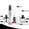 Hand Blender Smart Stick 600W 2 Speed and Turbo Mode Handle with Whisk Chopper/Grinder Bowl and Beaker/Measuring Cup view 3