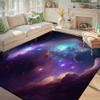 5' X 7' Galaxy Area Rug Bedroom Living Room for Girls Kids Boys Carpet Nebula Vortex Throw Rugs Purple Blue Cloud Floor Mat view 4