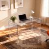 solaround Acrylic Desk Laptop Study Table Home Office Console Table Entrance Tables, 33.5'' x 15.7'' x 29.5'' (Clear) view 2