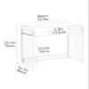 solaround Acrylic Desk Laptop Study Table Home Office Console Table Entrance Tables, 33.5'' x 15.7'' x 29.5'' (Clear) view 3