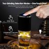 Mini Coffee Grinder for Camping, Rechargeable Coffee Grinder, Coffee Bean Grinder with Multiple Fine to Coarse Grind Settings, Conical Ceramic Grinding Core, for Drip/Espresso/Pour Over French Press view 3