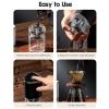 Mini Coffee Grinder for Camping, Rechargeable Coffee Grinder, Coffee Bean Grinder with Multiple Fine to Coarse Grind Settings, Conical Ceramic Grinding Core, for Drip/Espresso/Pour Over French Press view 4