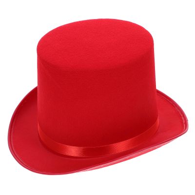 DECHOUS Black Hat Crowns for Adults Funny Party Hats Black Tuxedo for Men para para Mujer Red Hat for Men Dress up Hats Costume Hat Party Costume Hat Clothing Jazz Hat Top Hat