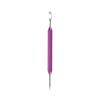 PATIKIL Coffee Art Pen Pattern Carved Needle 5.31 Inch Stainless Steel for Cafe Kitchen Purple view 1