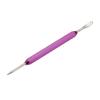 PATIKIL Coffee Art Pen Pattern Carved Needle 5.31 Inch Stainless Steel for Cafe Kitchen Purple view 3