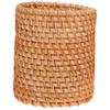 DECHOUS Boho Style Rattan Woven Vase Pen Cup Stylish Desk Accessory for Pen Storage and Home Organizati view 1