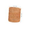 DECHOUS Boho Style Rattan Woven Vase Pen Cup Stylish Desk Accessory for Pen Storage and Home Organizati view 2
