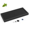 EG-SIPRO Silicone Bathroom Tray, Shatterproof, Black, Rectangular, 10.6 x 5.1 Inches view 1