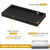 EG-SIPRO Silicone Bathroom Tray, Shatterproof, Black, Rectangular, 10.6 x 5.1 Inches view 2