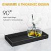 EG-SIPRO Silicone Bathroom Tray, Shatterproof, Black, Rectangular, 10.6 x 5.1 Inches view 3