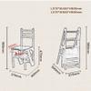 Folding Ladder Stool Flower Shelf Household Indoor Ascend Stepladder Multi-Function Dining/Stair Chair/Step Stool/B view 2