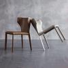 Classic Dining Chairs Comfortable Dining Chairs Saddle Leather Kitchen Chair Fashionable Simple Side Chair for Cafe Living Room Dining Room Chairs Stable Load-Bearing view 3