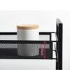 JATIBOSH Kitchen Storage Trolley Shelf Trolley Trolley Rack Household Trolley Kitchen Storage Multi-Function Movable Multilayer view 4