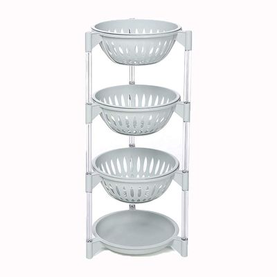 JATIBOSH Kitchen Storage Trolley Shelf Trolley Plastic Trolley Rack Household Trolley Kitchen Storage Multi-Function Movable