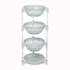 JATIBOSH Kitchen Storage Trolley Shelf Trolley Plastic Trolley Rack Household Trolley Kitchen Storage Multi-Function Movable view 1