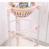 JATIBOSH Kitchen Storage Trolley Shelf Trolley Plastic Trolley Rack Household Trolley Kitchen Storage Multi-Function Movable view 3