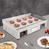 0'' Commercial Flat Top Grill 3000W Electric Countertop Griddle Temperature Control Food Griddle Machine Stainless Steel Restaurant Teppanyaki Grill Adjustable Temperature from 50c to 300c view 1