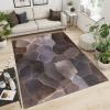 Brown Irregular Pattern Area Rug, Retro Classic Distressed Indoor Rug, Corridor Rug Machine Washable Pet Friendly Easy Care Non Slip for Living Room Bedroom Dining Room Kids Room - 60"W x 72"L view 1