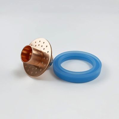 Bubble Plate Set, 2"(OD64mm) High Quality Red Copper Or Stainless Steel 304 Bubble Plate Set with Special Gasket for 2" Distillation Lens Column Blue (Color : Copper)