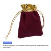 PATIKIL 10Pcs Velvet Drawstring Bags 3.15x3.94 Inch Gift Bags Jewelry Pouches Burgundy for Christmas Birthday Party Wedding Candy Headphones view 4