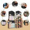 EXLIFBAG Wrapping Paper Storage, Gift Wrap Organizer Holder Double-Sided Hanging Gift Bag Storage Organizer view 3