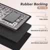 Lilithmanor Coffee Mat, Dish Drying Mat, Fast Water Absorption, Hide Stains, Easy to Clean, Coffee Bar Accessories, Bar Mats for Countertop (17"x31.5". Black) view 4