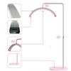 Atlas View Bling Half Moon Lash Light | Dimmable LED Diamond Esthetician Light for Eyelash Techs - LED Floor Lash Lamp with Adjustable Height, Touch Control & Stable Base | Warm & Cool Tones | White view 2