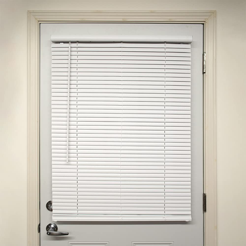 Lumino 1" Magnetic Vinyl Mini Blinds, 35.25" W x 36" L White