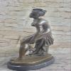 Abstract Woman Nude Girl Bronze Statue Art Deco Sculpture Figurine Figure Decorative Statues Deal by Bronze Corner view 2