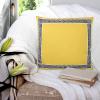 Aiesther Geometric Throw Pillow Covers Yellow Geometric Zigzag Greek Key Pillowcase Home Decor Cushion Case for Couch Sofa Bed 18" x 18", Super Soft & Comfortable view 3