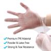 Meekear Food Prep Disposable Gloves, TPE Clear Latex-Free Food Safe Cleaning Gloves, BPA Free, Powder Free, Oil Tight (200, Medium) view 3