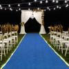 KAMPCO Wedding Aisle Runner, Polyester Wedding Rug Runner Aisle Runway for Wedding Outdoor, Party, Event, Bridal Shower, Banquet and Restaurant Decorations view 2