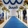 KAMPCO Wedding Aisle Runner, Polyester Wedding Rug Runner Aisle Runway for Wedding Outdoor, Party, Event, Bridal Shower, Banquet and Restaurant Decorations view 3