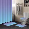 Teamery Shower Curtain Set, Purple Blue Ombre Shower Curtain, Bathroom Sets with Shower Curtain and Rugs, Bathroom Decor Bathroom Set, Shower Curtains for Bathroom, Bathroom Accessories view 2