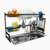 Dish Drying Rack Dish Rack,Dish Drying Rack,Black 201 Stainless Steel Kitchen Drain Rack Tableware Drainer Organizer 86 315 52Cm view 1