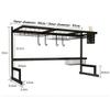 Dish Drying Rack Dish Rack,Dish Drying Rack,Black 201 Stainless Steel Kitchen Drain Rack Tableware Drainer Organizer 86 315 52Cm view 2