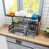 Dish Drying Rack Dish Rack,Dish Drying Rack,Black 201 Stainless Steel Kitchen Drain Rack Tableware Drainer Organizer 86 315 52Cm view 3