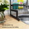 Dish Drying Rack Dish Rack,Dish Drying Rack,Black 201 Stainless Steel Kitchen Drain Rack Tableware Drainer Organizer 86 315 52Cm view 4