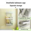 Dish Drying Rack Chopstick Rest Folding Dish Rack with Drainboard Knives Holder Cutting Board Stand with Hooks Set Stainless Steel Spoce Rack view 3