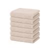 Homaxy 100% Cotton Waffle Weave Kitchen Dish Towels, Ultra Soft Absorbent Quick Drying Cleaning Towel, 13 x 28 Inches, 6-Pack, Beige view 1