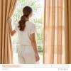 jinchan Linen Blend Curtains 96 inch Length 2 Panels for Bedroom Living Room, Floor to Ceiling 50 inch Wide Farmhouse Drapes with Rod Pocket Back Tab(50W x 96L, Mustard Yellow) view 4