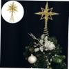 NOLITOY Led Snowflake Tree Topper Christmas Tree Star Decor Quality Iron Material Festive Christmas Ornament view 4
