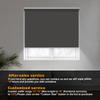 Boolegon Blackout Roller Shades for Windows Cordless Room Darkening Roller Blinds Black Out Window Shades for Home Office Bedroom Media Room Sliding Door Dark Brown,68" W x 56" H view 2