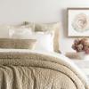 Pine Cone Hill Parisienne Velvet Topaz Quilt, King Size, Brown Solid Pattern view 1