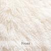 ANRODUO Pack of 2 Beige Throw Pillows Luxury Fluffy Pillows Faux Fur Decorative Pillows Plush Cushion Case Fuzzy Mongolian Merin Style for Bed Couch Sofa and Living Room Spring Home Decor 26x26 Inch view 3