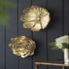 A&B Home Gold Floral Wall Accent, Contemporary Rose Hanging Wall Art, Wall Decor Flower Sculpture for Living Room Hallway Bedroom Office, Set of 2 view 3